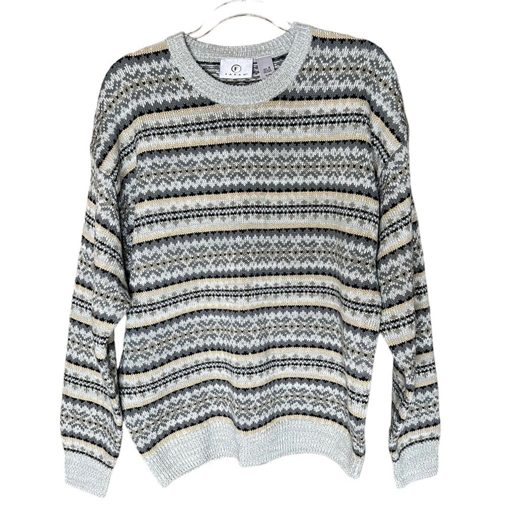 Farah Vintage Men’s Acrylic Sweater. Size Medium
